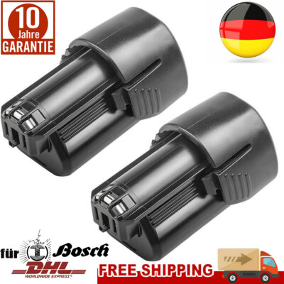 2X 12V 4800mAh Li-ion AKKU für Bosch BAT411 BAT411A BAT412 GDR GOP GSR 10.8V-LI