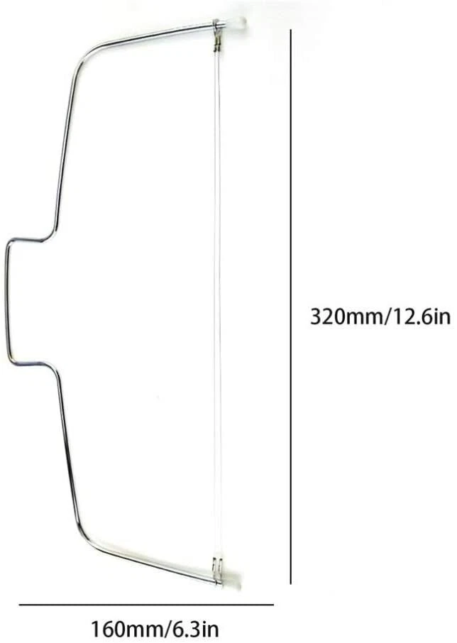 Tagliatorte professionale livellatore a doppio taglio regolabile acciaio inox - Immagine 4 di 4