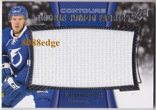 2015-16 UD CONTOURS ROOKIE JUMBO FABRICS: SLATER KOEKKOEK - LIGHTING RC SWATCH