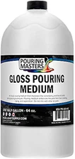 Professional Gloss Pouring Effects Medium, 64 Oz. (Half-Gallon) - Improves Flow