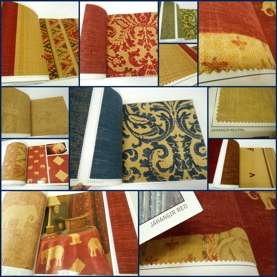 Andrew Martin - LIBROS DE MUESTRA DE TELAS RARAS MOGHAL - 27 muestras - L 17" X W 17"  Foto 3 de 4