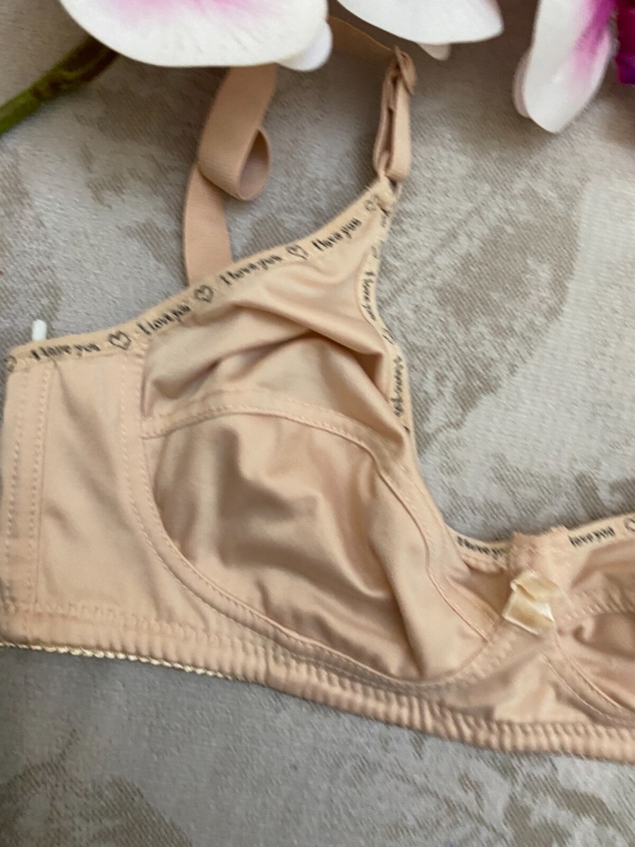 Rosa junio beige Unpadded wireless Bra size it4b eu80b us36b