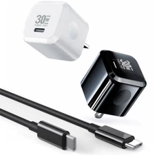 30W Type-C Charger Power Adapter + Fast Cable For iPhone 14 13 12 11 Pro Max 8