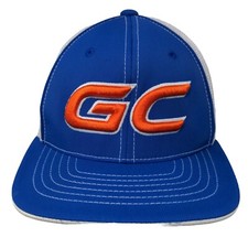 Pacific Headwear Boys Mesh Back Fitted Hat Blue 6 3/8 6 7/8 Embroidered GC Logo