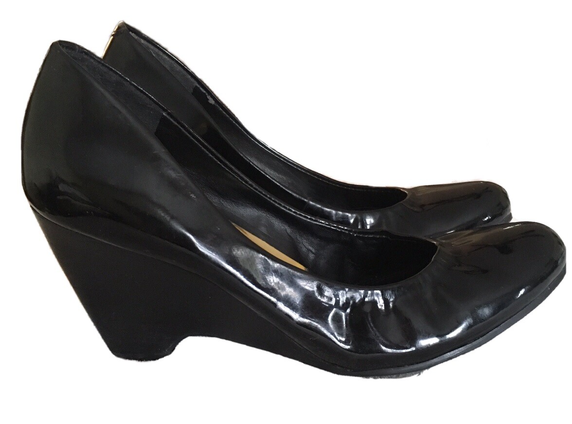Jessica Simpson Black Wedge Dress Shoes 