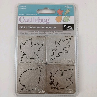 Cuttlebug Die 4 Leaves Provo Craft 2006 Maple Oak & Other Leaves NEW