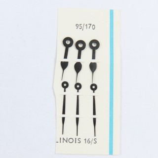 Illinois 16 Size Black Spade and Poker NOS Pocket Watch Hands