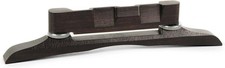 Golden Age Adjustable Archtop Mandolin Bridge, With nickel posts and thumbwheels