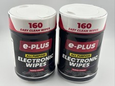 2 E-Plus for Electronics 160 Count Screen  Surface Cleaning Wipes LCD - Plasma