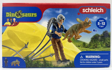 Schleich Dinosaurs 41471 Dino Fallschirmrettung Ranger Maxx Triceratops Neu OVP