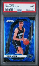 2024 Panini Prizm Blue Choice #/49 Tristan Da Silva #256 Magic RC SP PSA 9 MINT