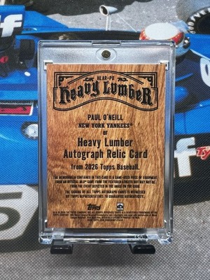 2026 Topps Heavy Lumber Paul O