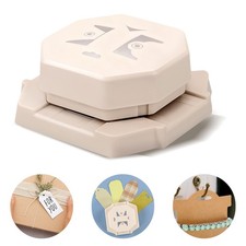 4-in-1 Paper Punch Embosser Corner Cutter with 4 Modes for DIY Scrapbooking Card