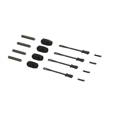 ARRMA Brace Rod Ends W/Pins And Retainers 4 ARA320477 Elec Car/Truck Replacement