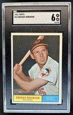 1961 Topps Brooks Robinson #10 Orioles SGC 6