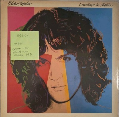 Billy Squier Emotions In Motion Vinyl Record VG/G+ EST 12217 1981
