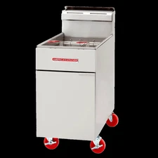 American Range 75lb Capacity Stainless Heavy Duty Commercial Gas Deep Fryer
