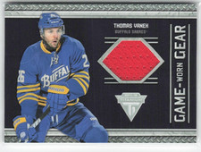 2011-12 Panini Titanium - Game-Worn Gear Thomas Vanek #8 (MEM)
