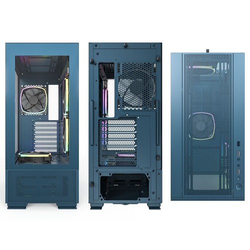 Montech SKY TWO, Midi-Tower - blau - Bild 2 von 5