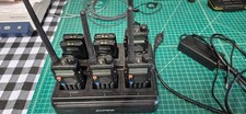4 Baofeng UV-5R with charging station + 8 batteries