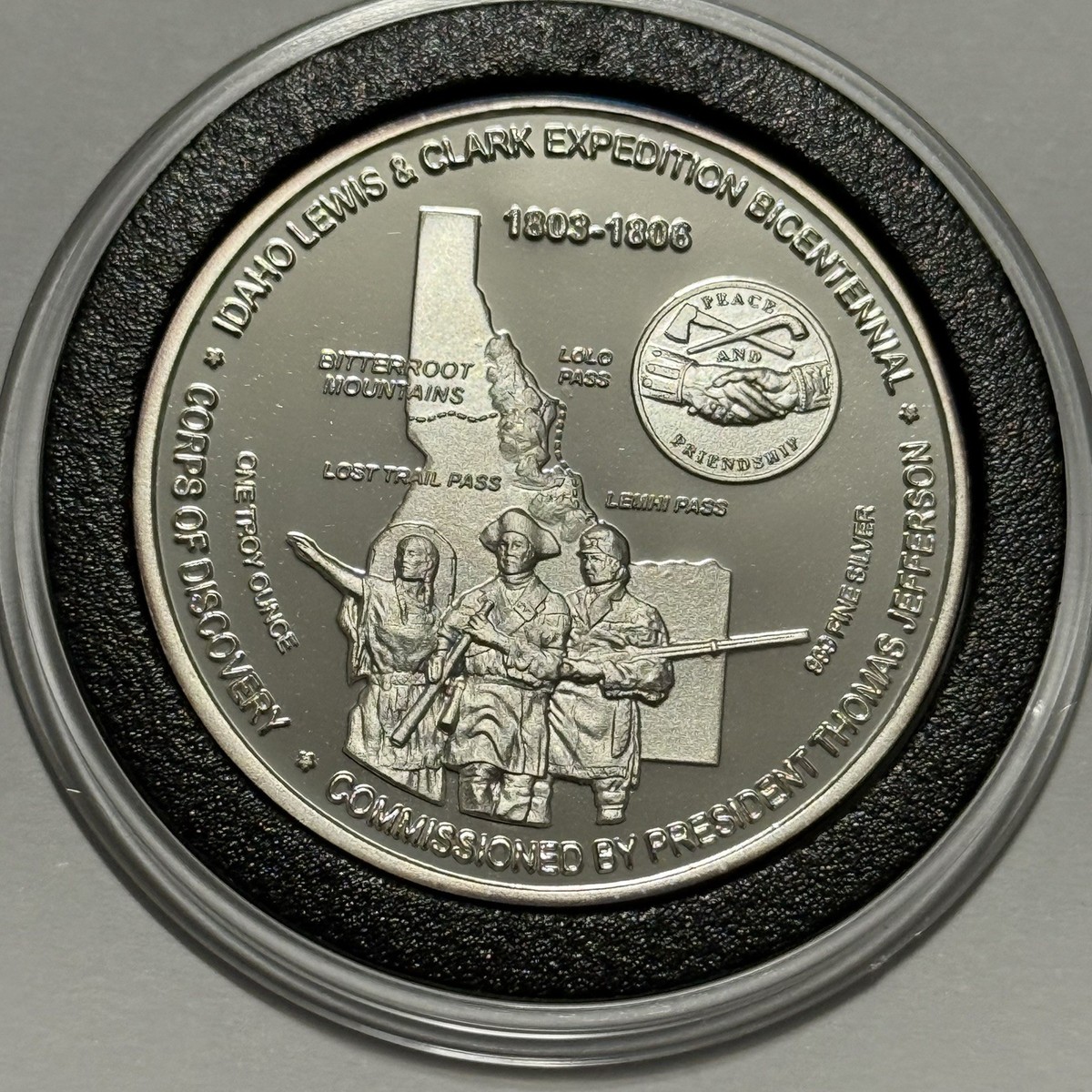 Lewis & Clark Expedition Collector Proof Coin 1 Troy Oz .999 Fine