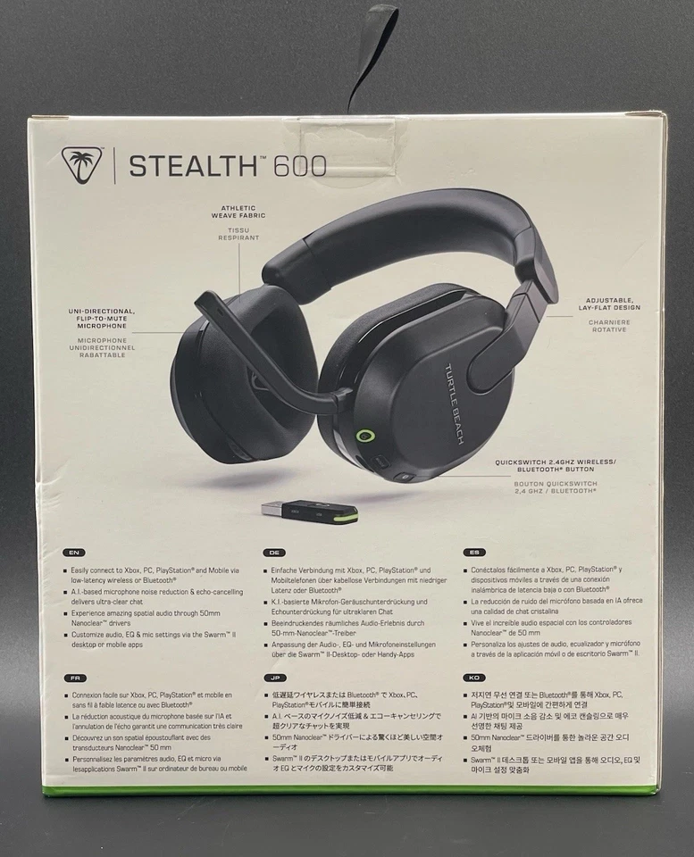 Turtle Beach STEALTH 600 Wireless Multiplatform Gaming Headset Black TBS-2102-05 - Image 3 of 4