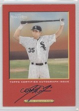 2005 Topps Turkey Red Auto Red 284/300 Josh Fields #TRA-JF Auto 3c7