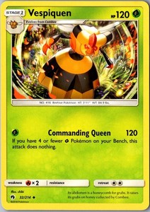 Pokemon Vespiquen Card | eBay