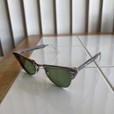 Vintage USA Cateye 1/10 12K GF Fullrim Eyeglasses 22mm USA 4 1/4 5 1/2 Aluminum