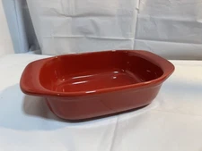 Chantal,Ceramic,Stoneware  Rectangular Baking/Casserole, 1 3/4" quart,  Red