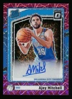 AJAY MITCHELL 2024-25 OPTIC PINK VELOCITY AUTO RC #16/79 OKC THUNDER AUTOGRAPH