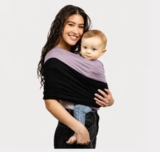 Zoberlo Mamas Bonding Comforter Baby Carrier Wrap Plum Black 150–300 lbs EUC