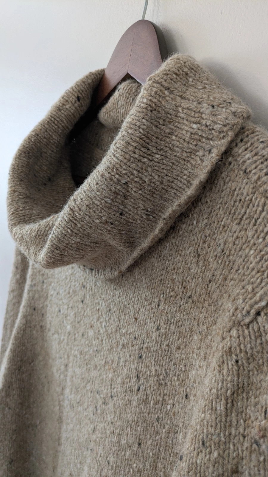 VETEMENTS Ralph Lauren maglione abito grande lana midi Donega tweed girocollo vecchi so