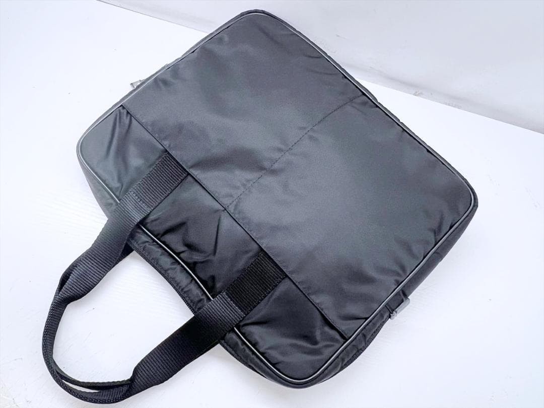 Prada Triangle Logo Tessuto Nylon Handbag Black Authentic Excellent Condition — image 3