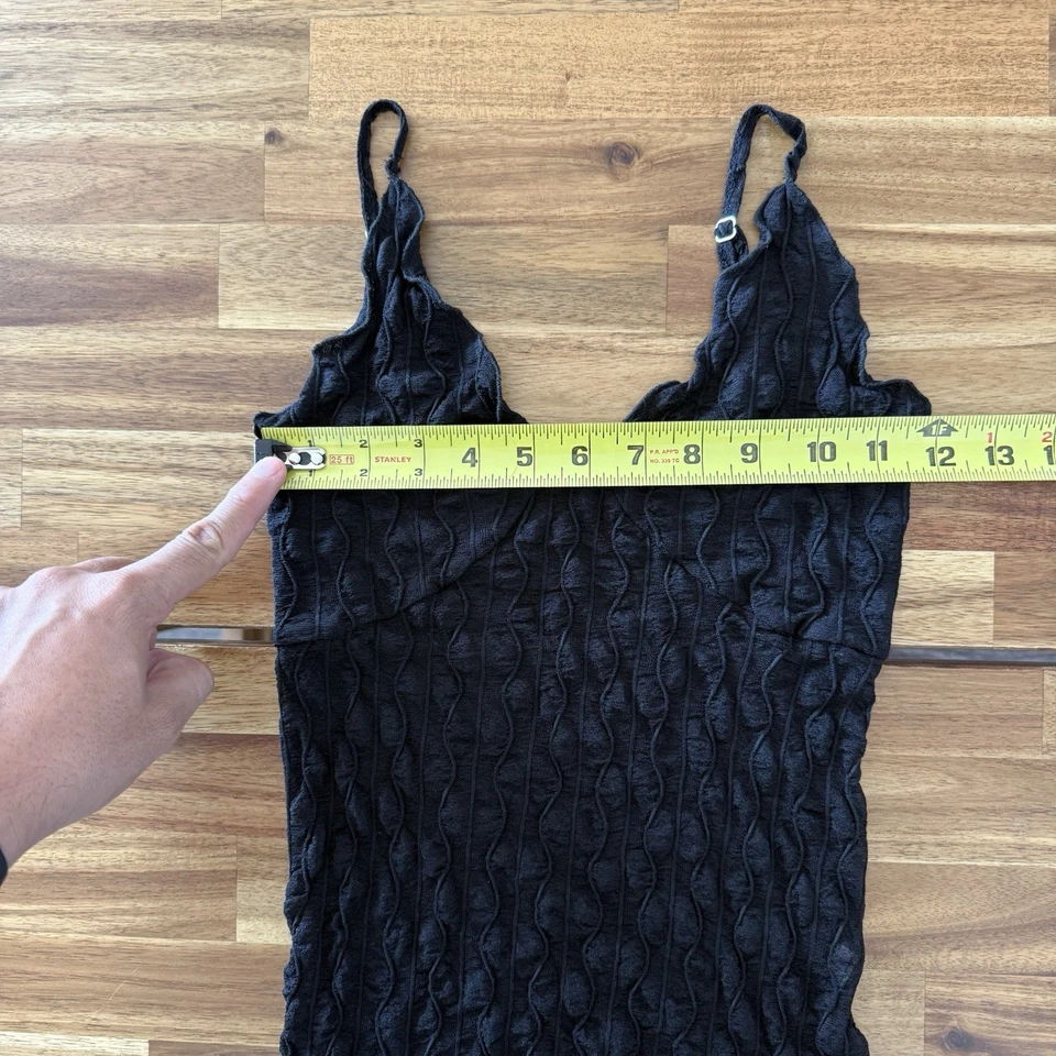 Camiseta sin mangas Babydoll Cami vintage para mujer S negra hada Y2K Whimsigoth vamp grunge Foto 3 de 4