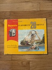Vintage Kodak Brownie Flashmite 20 Outfit Camera with Original Box /C-120 Film