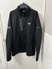 The North Face Jacket Mens Sz Large Black Lightweight Fleece Lined Full Zip L/S