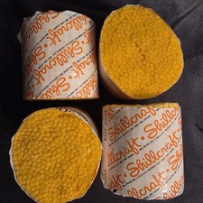  4 Shillcraft Cut Latch Hook Rug Yarn Color 21 Yellow Acrylic Dupont Orion lot