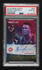 2019 Panini NBA Hoops Rookie Ink Bruno Fernando #RI-BFN PSA 10 GEM MT Auto 6fs