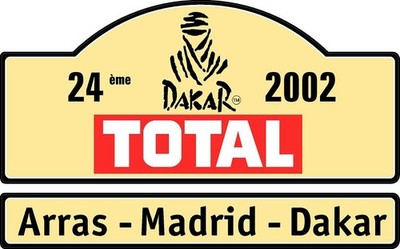 #5679 (1) 8'' 2002 Dakar Telefonica Race Decal Sticker LAMINATED