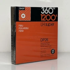 BASF DP26 LH Super 360m 1200ft Reel-to-Reel Double Play Tape 5” Spool NOS Sealed