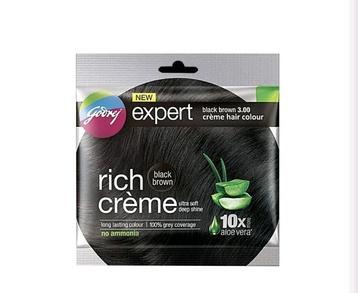 Godrej Expert Rich Cr&egrave;me Hair Colour Shade Pack of 8 (BLACK
