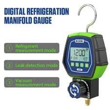 Digital Manifold Gauge HVAC Refrigerants AC Gauges Pressure Gauge for R134a R32
