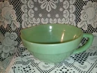 Vintage Fire-King Jadeite Batter Bowl Spout D Handle Green Mixing Bowl 9.5" No.