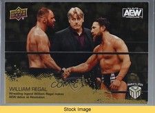 2022 Upper Deck AEW Match Dated Moments Revolution Gold William Regal READ 0zi0