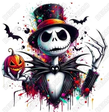 Jack Skellington  DTF  Shirt Iron on Transfer
