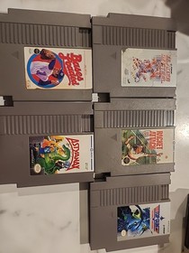 Nes Games Lot Top Gun Astyanax Blades Of Steel