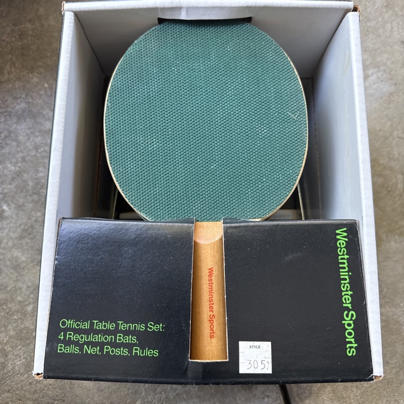 Vintage Westminster Sports Official Table Tennis Complete Set