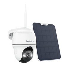 Reolink 4K Camera WiFi Exterieure, 2,4/5Ghz, Argus PT Ultra+Panneau Solaire 6W