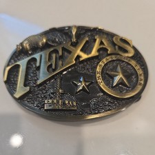 Vintage Montana Silversmith The State Of Texas Belt Buckle